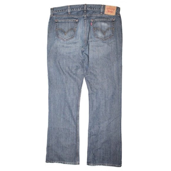 Levi's 527 Low Rise Boot Cut Blue Jeans 100% Cotton Mens Measures Size 41 x 36 - Picture 4 of 10